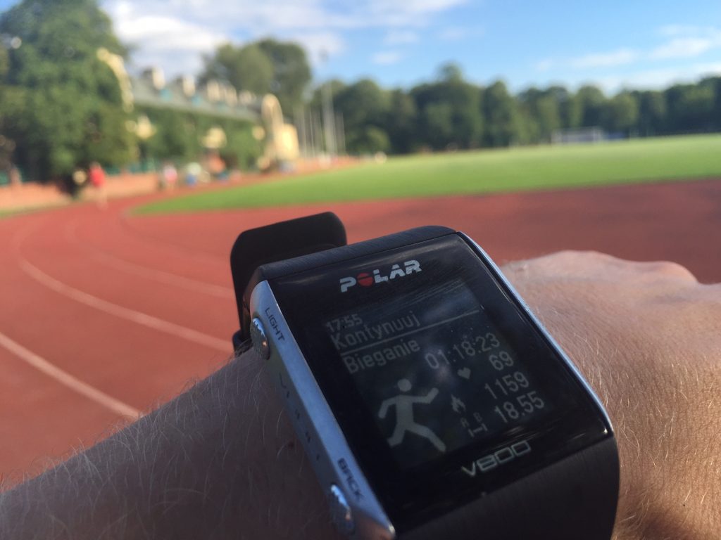 Koczę trening po 18.5 km, to znaczy, że jestem kompletnie zajechany ;)