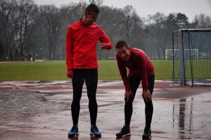 W weekend z Pawłem każdy kilometr w ulewnym deszczu.